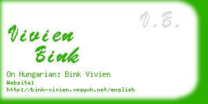 vivien bink business card